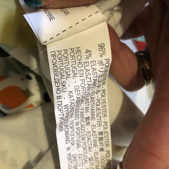 Zara Asymmetrical Graffiti Skirt with Overlay Sz M - Picture 8 of 9